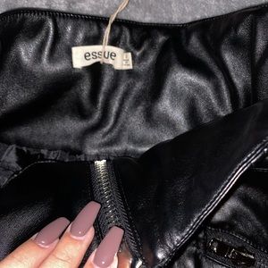 Leather skirt